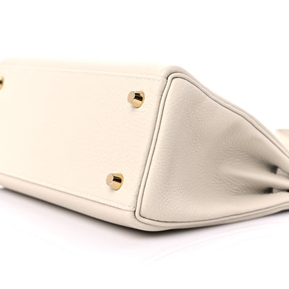Hermes Togo Kelly Retourne 25 Craie 9 of 10