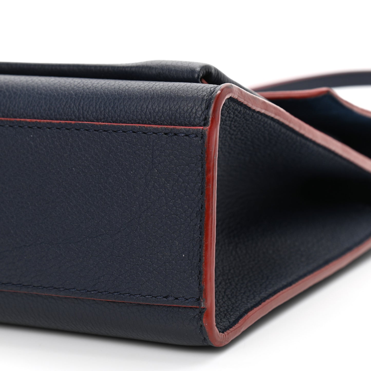 Soft Calfskin Mylockme Chain Bag BB Marine Rouge