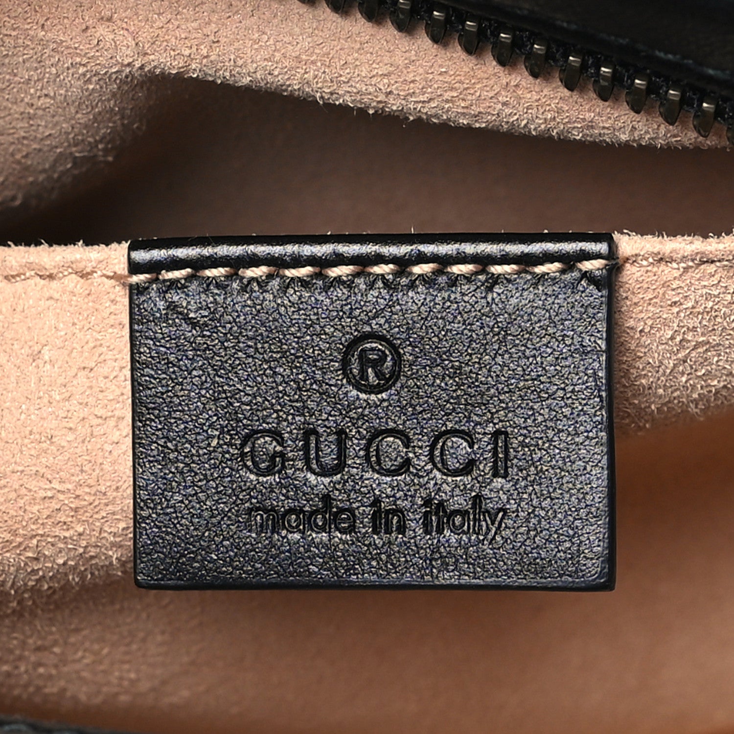 Gucci Calfskin Matelasse Mini GG Marmont Chain Shoulder Bag Black 6 of 9