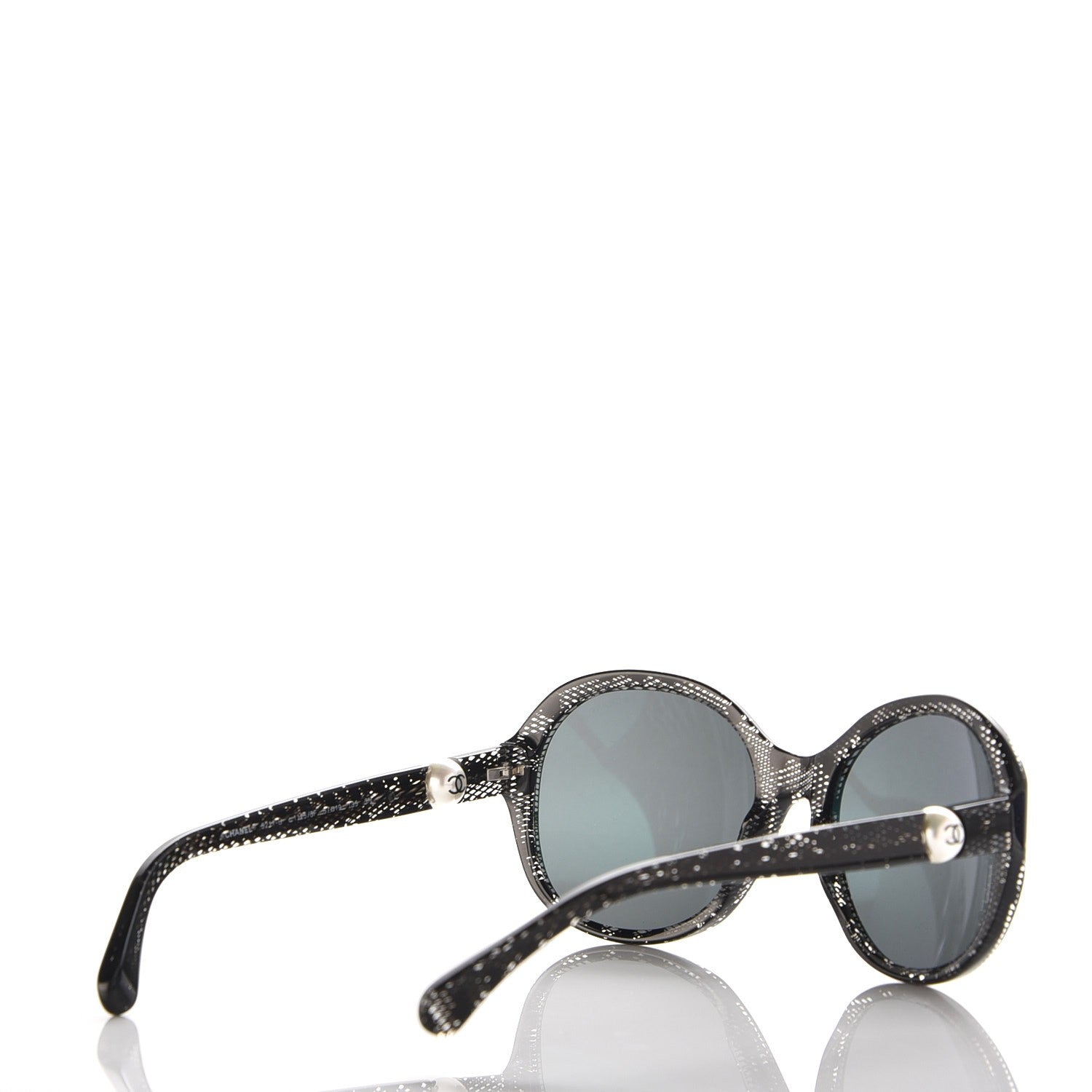 Chanel CC Pearl Sunglasses 5211-H Black 4 of 8