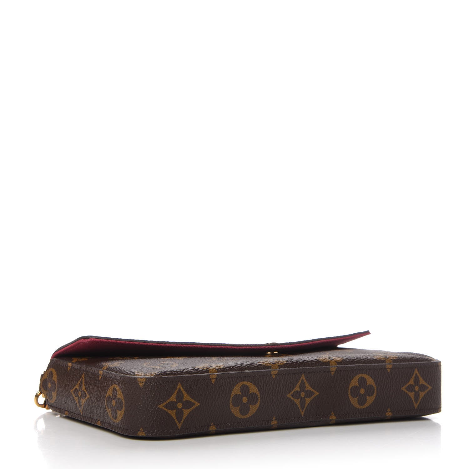 Louis Vuitton Monogram Pochette Felicie Chain Wallet Fuchsia 4 of 13