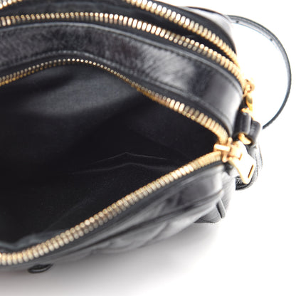 Miu Miu Vitello Shine Quilted Camera Bag Black 5 of 10