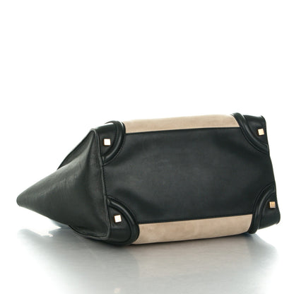 Celine Smooth Calfskin Suede Small Luggage Cream 5 of 9
