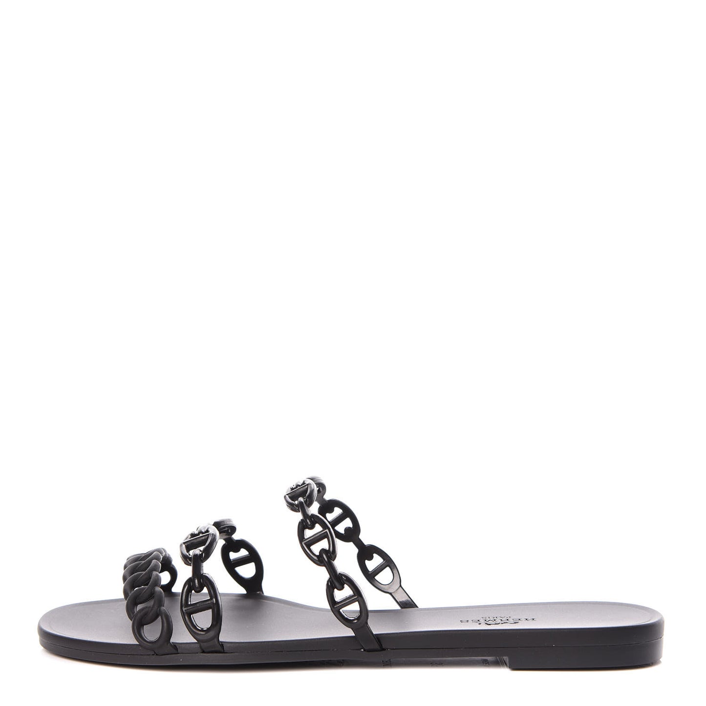 Rubber Chaine d'Ancre Rivage Sandals 38 Black