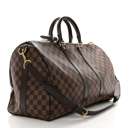 Louis Vuitton Damier Ebene Keepall Bandouliere 45 2 of 19