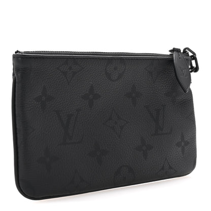 Louis Vuitton Calfskin Monogram Speedy P9 Bandouliere 40 Pochette Ultra Black 3 of 6