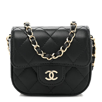 Chanel Caviar Quilted Mini Clutch With Chain Black 1 of 11