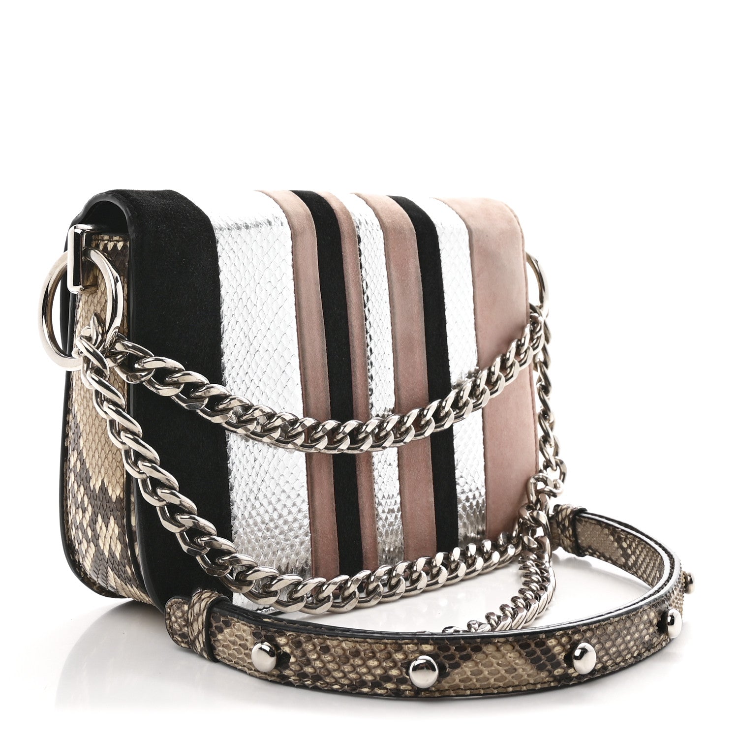 Prada Metallic Ayers Suede Arcade Crossbody Bag Multicolor 3 of 11