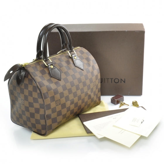 Louis Vuitton Damier Ebene Speedy 25 3 of 8