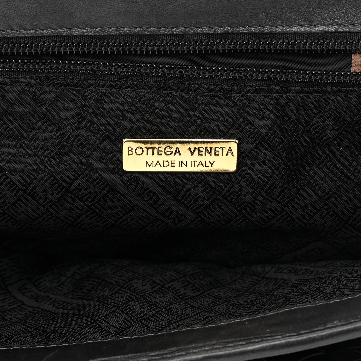 Nappa Intrecciato Top Handle Bag Black