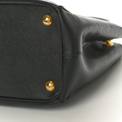 Prada Saffiano Small Galleria Double Zip Tote Black 10 of 10
