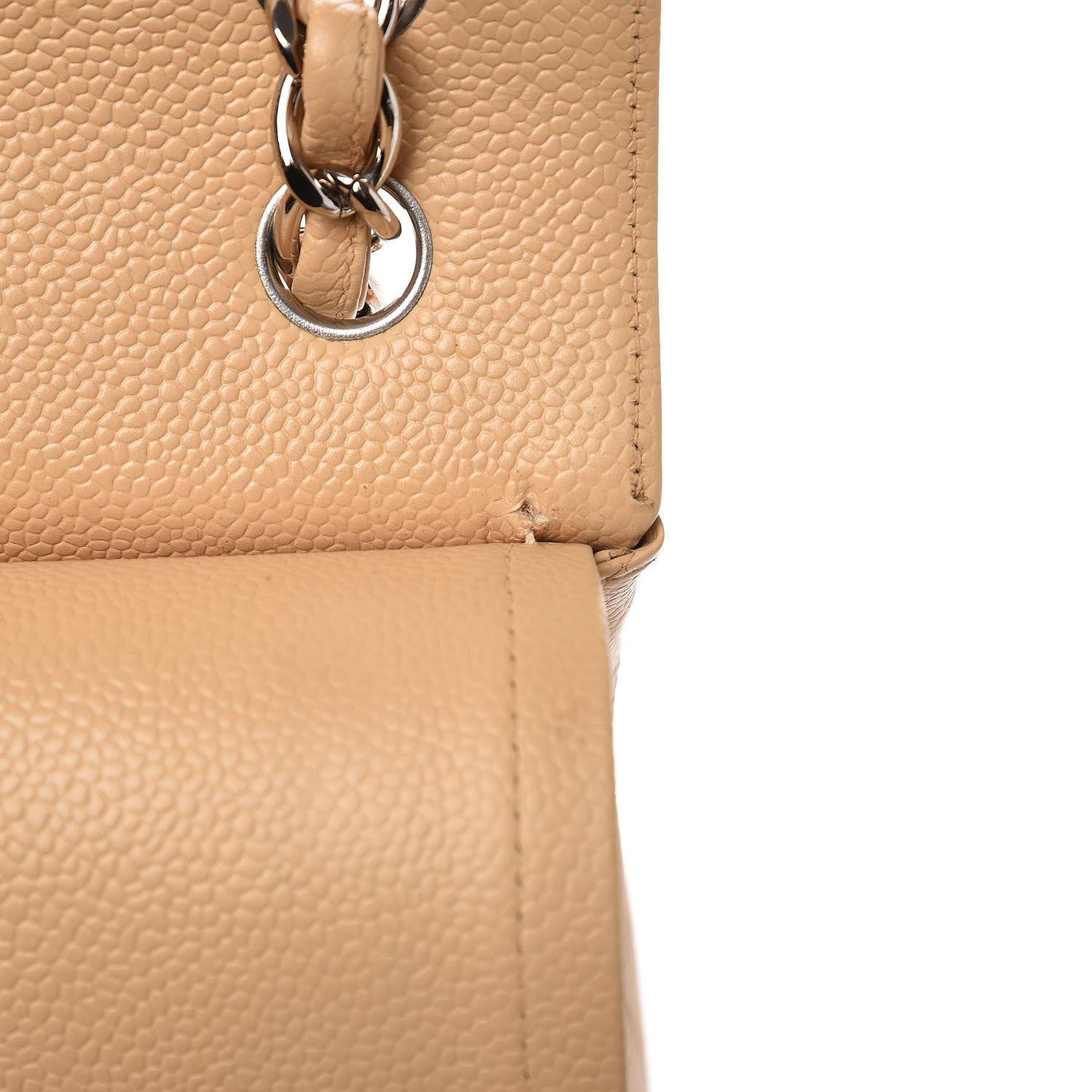 Chanel Caviar Quilted Jumbo Double Flap Beige Clair 9 of 13
