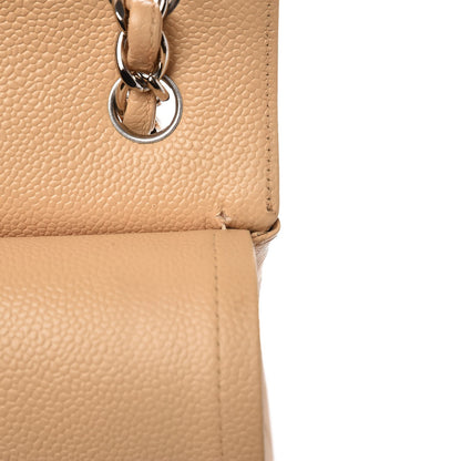 Chanel Caviar Quilted Jumbo Double Flap Beige Clair 9 of 13