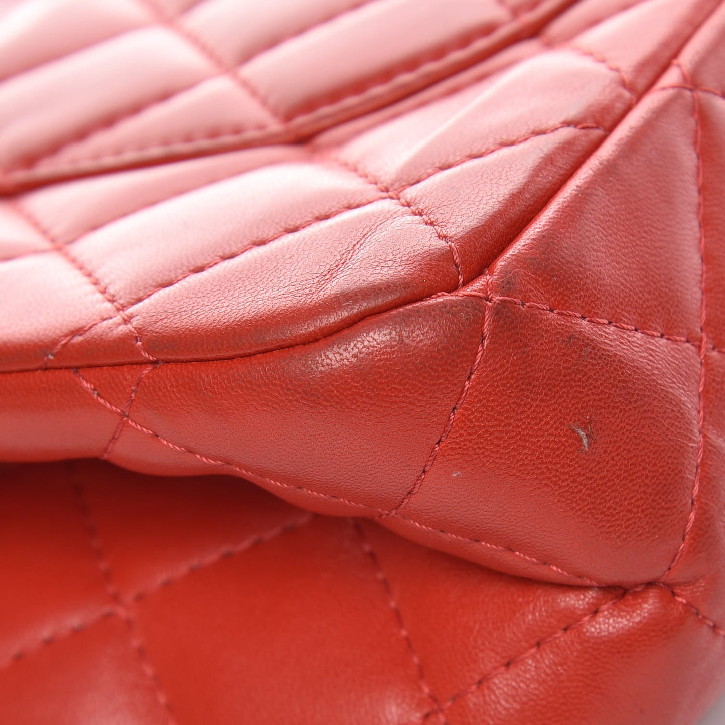 Aged Calfskin Quilted 2.55 Reissue 227 Flap Red