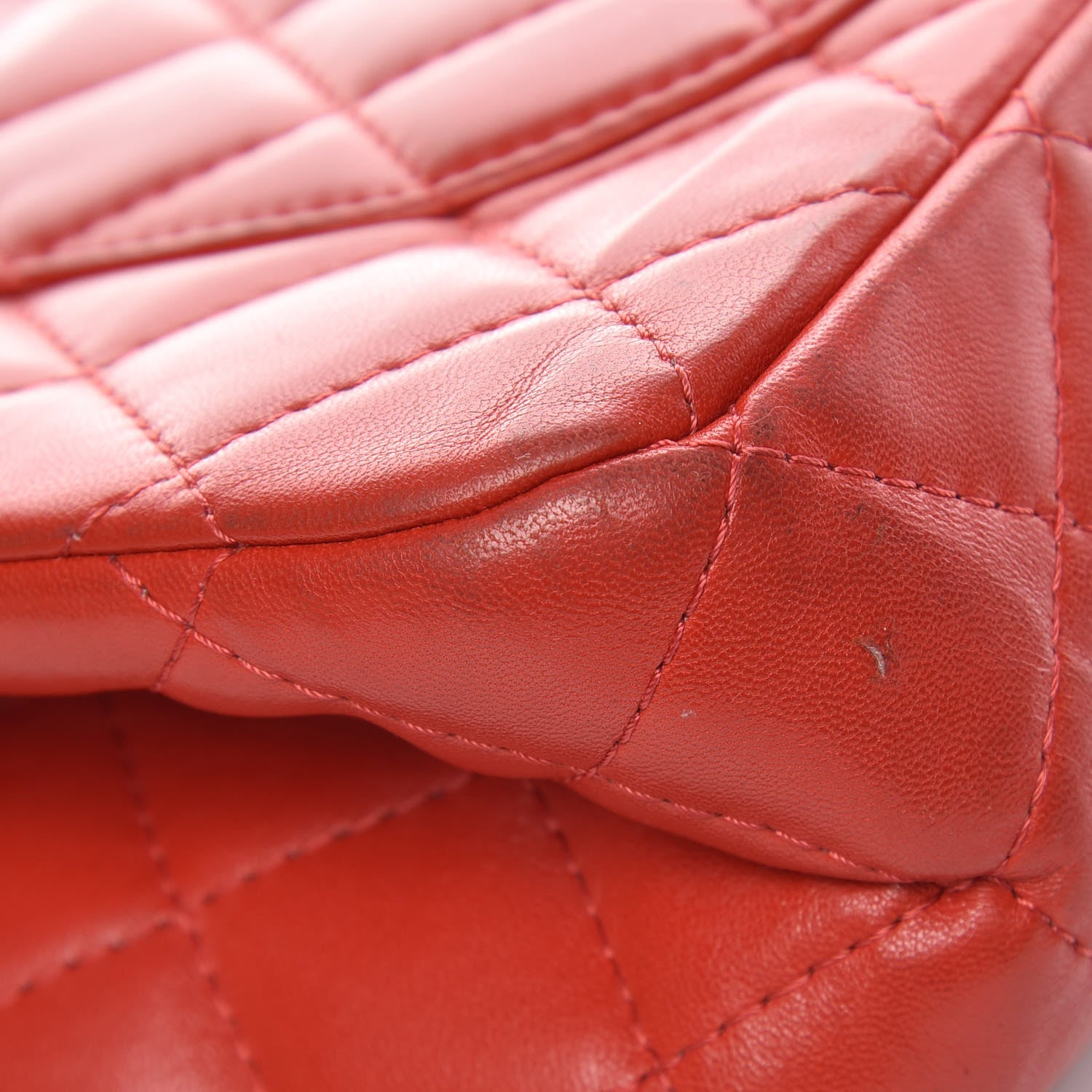 Chanel Aged Calfskin Quilted 2.55 Reissue 227 Flap Red 14 of 20