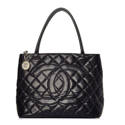 Chanel Caviar Quilted Medallion Tote Black 1 of 10