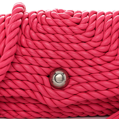 Bottega Veneta Lambskin Torchon Tasseled Twisted Shoulder Bag Lollipop 7 of 9