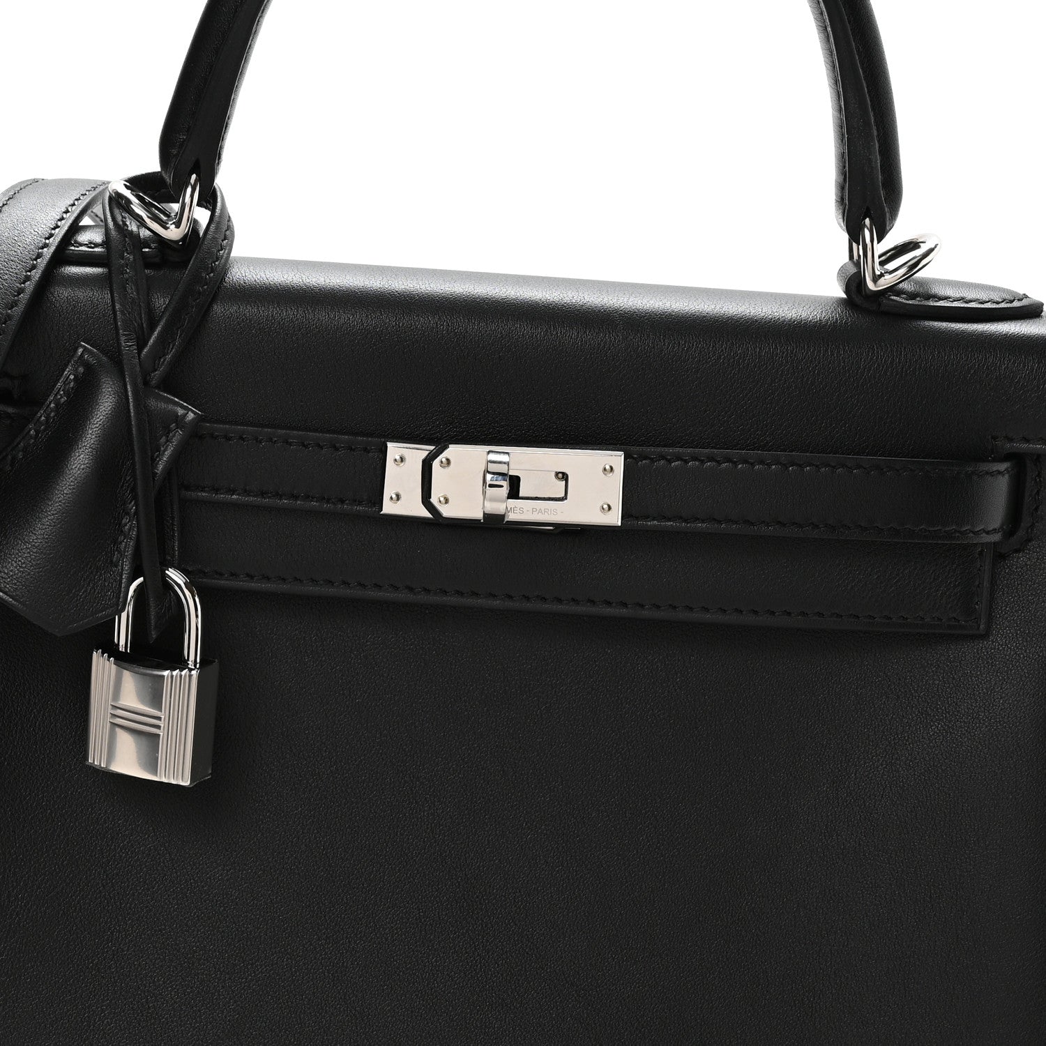 Hermes Cheri Calfskin Kelly Retourne 25 Black 8 of 11