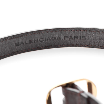 Balenciaga Agneau Giant Gold Triple Tour M Bracelet Cigare Fonce 5 of 8