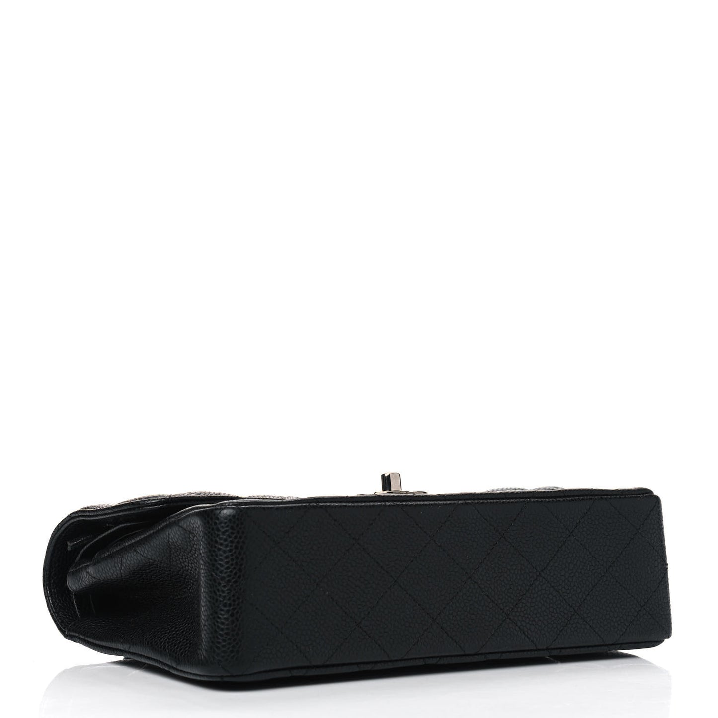 Caviar Quilted Small Double Flap Black