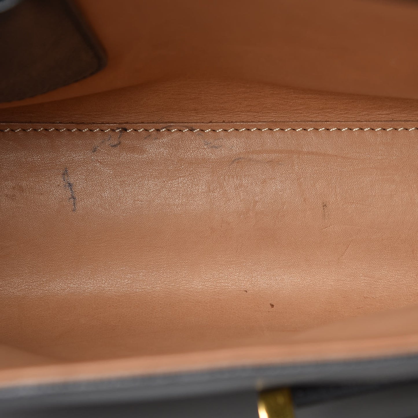 Grained Calfskin Brillant Briefcase Black