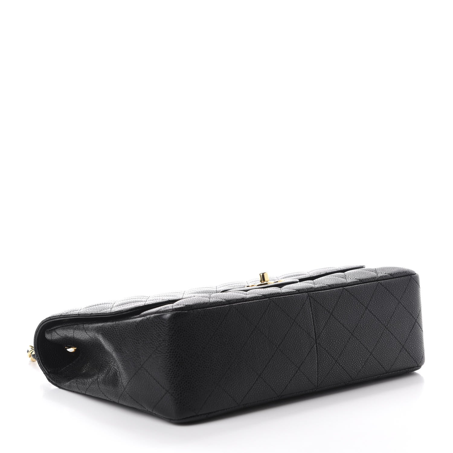 Chanel Caviar Quilted Jumbo Single Flap Black 4 of 10