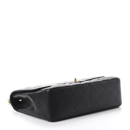 Chanel Caviar Quilted Jumbo Single Flap Black 4 of 10