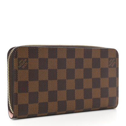 Louis Vuitton Damier Ebene Zippy Wallet Rose Ballerine 3 of 7