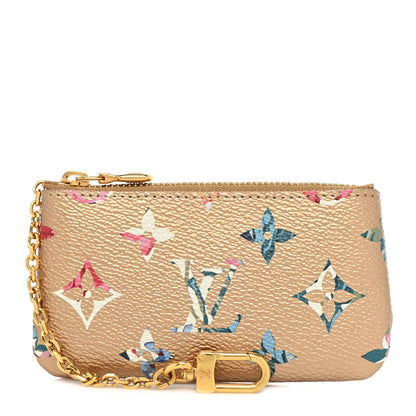 Louis Vuitton Metallic Monogram LV Garden Key Pouch Gold 1 of 7