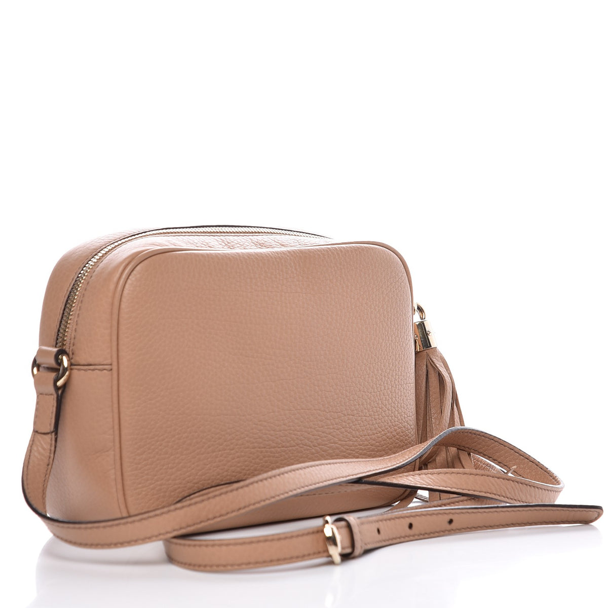 Pebbled Calfskin Small Soho Disco Bag Camelia