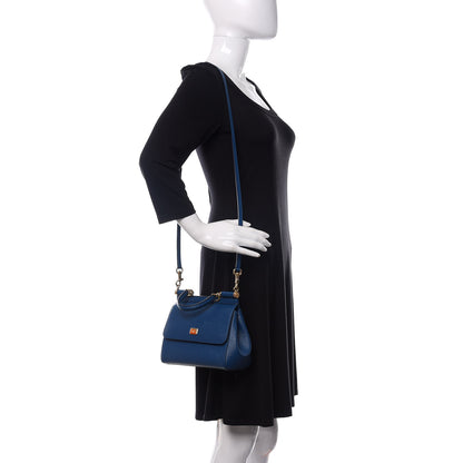 Dolce & Gabbana Dauphine Small Miss Sicily Satchel Royal Blue 2 of 14
