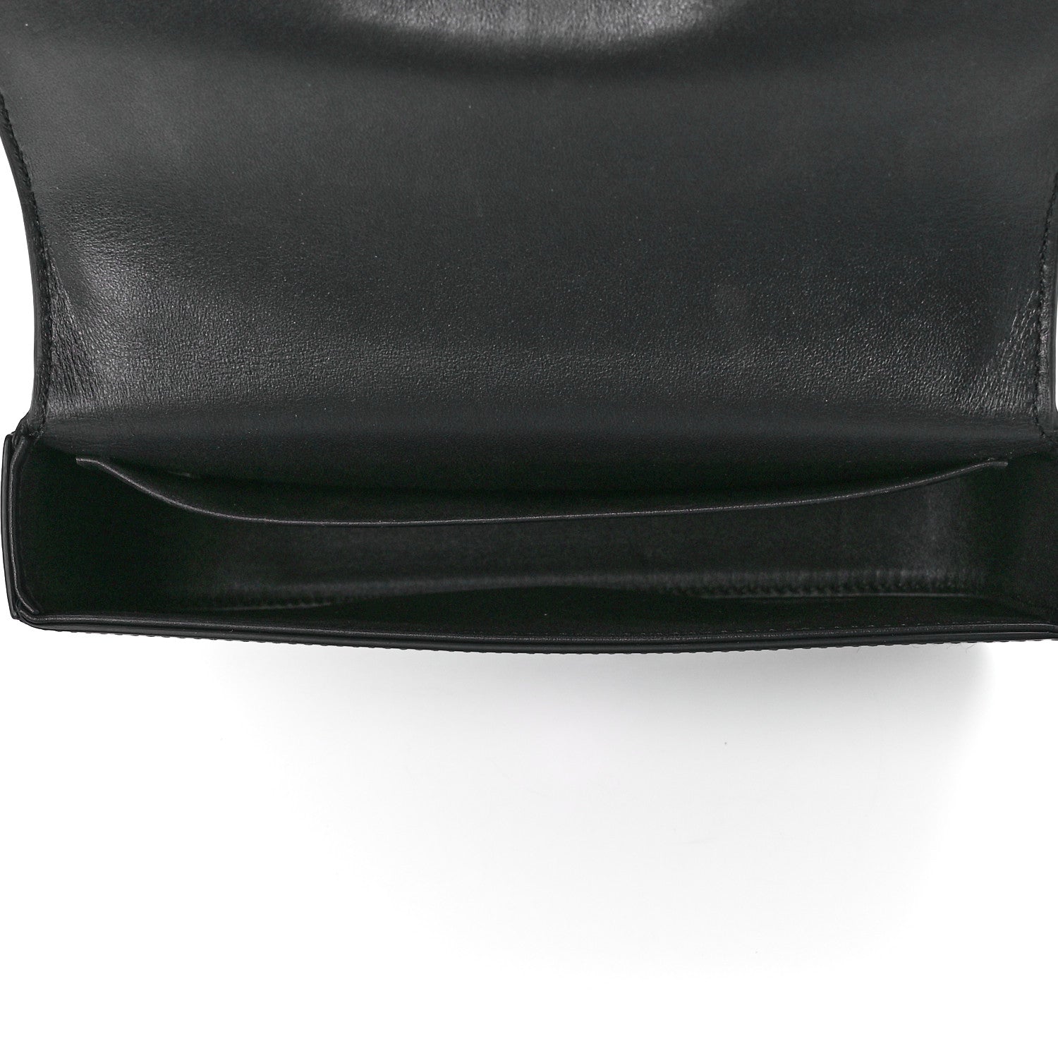 Celine Shiny Calfskin Cuir Triomphe Chain Shoulder Bag Black 5 of 12