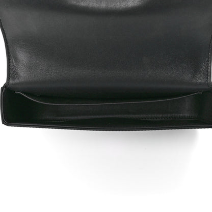 Celine Shiny Calfskin Cuir Triomphe Chain Shoulder Bag Black 5 of 12