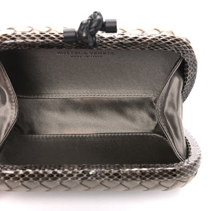 Bottega Veneta Satin Intreccio Impero Ayers Knot Clutch Taupe 5 of 10