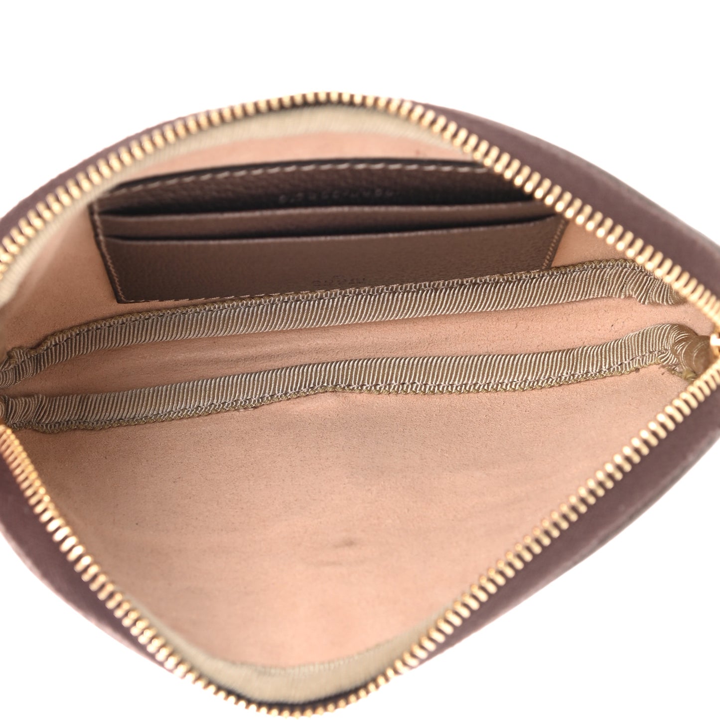 GG Supreme Monogram Ophidia Phone Case Wristlet Brown