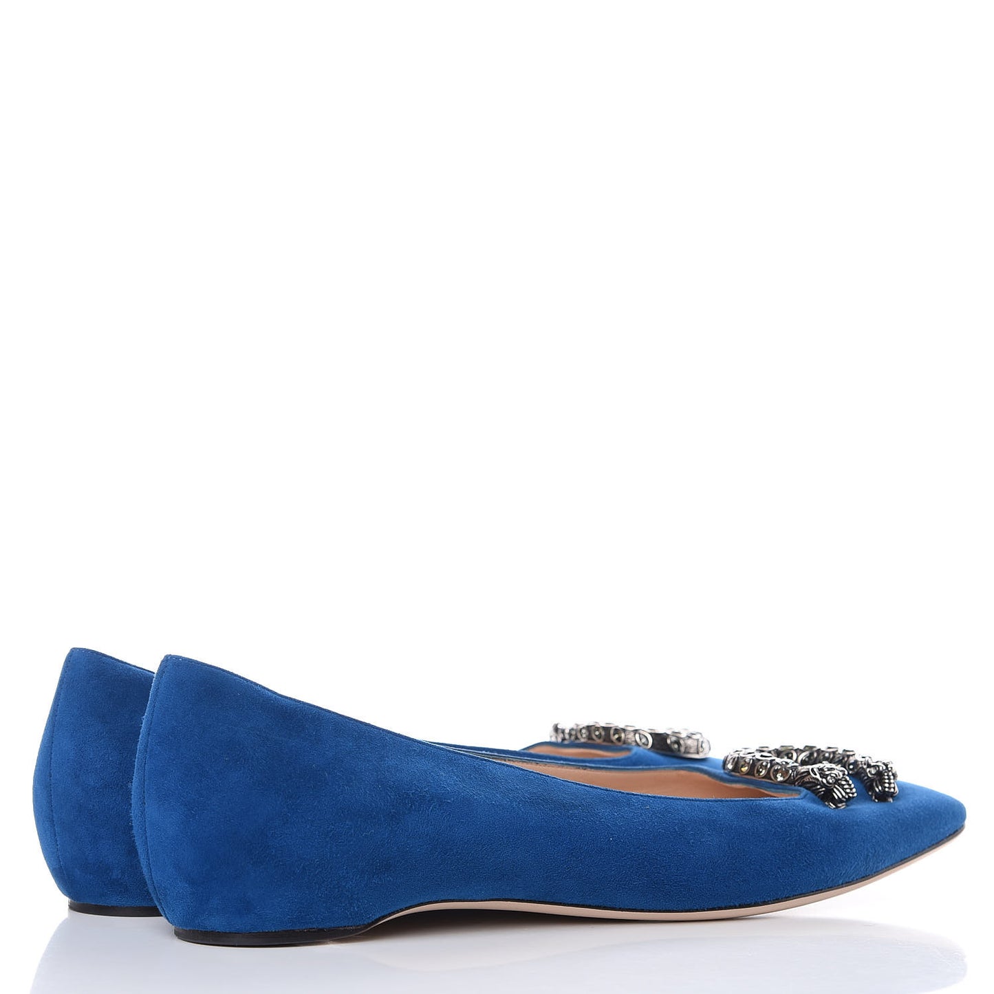 Kid Scamosciato Dionysus Ballet Flats 40 Vintage Bluette