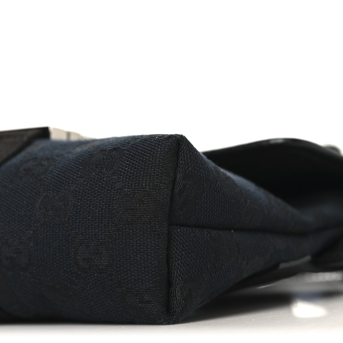GG Monogram Web Buckle Belt Bag Black