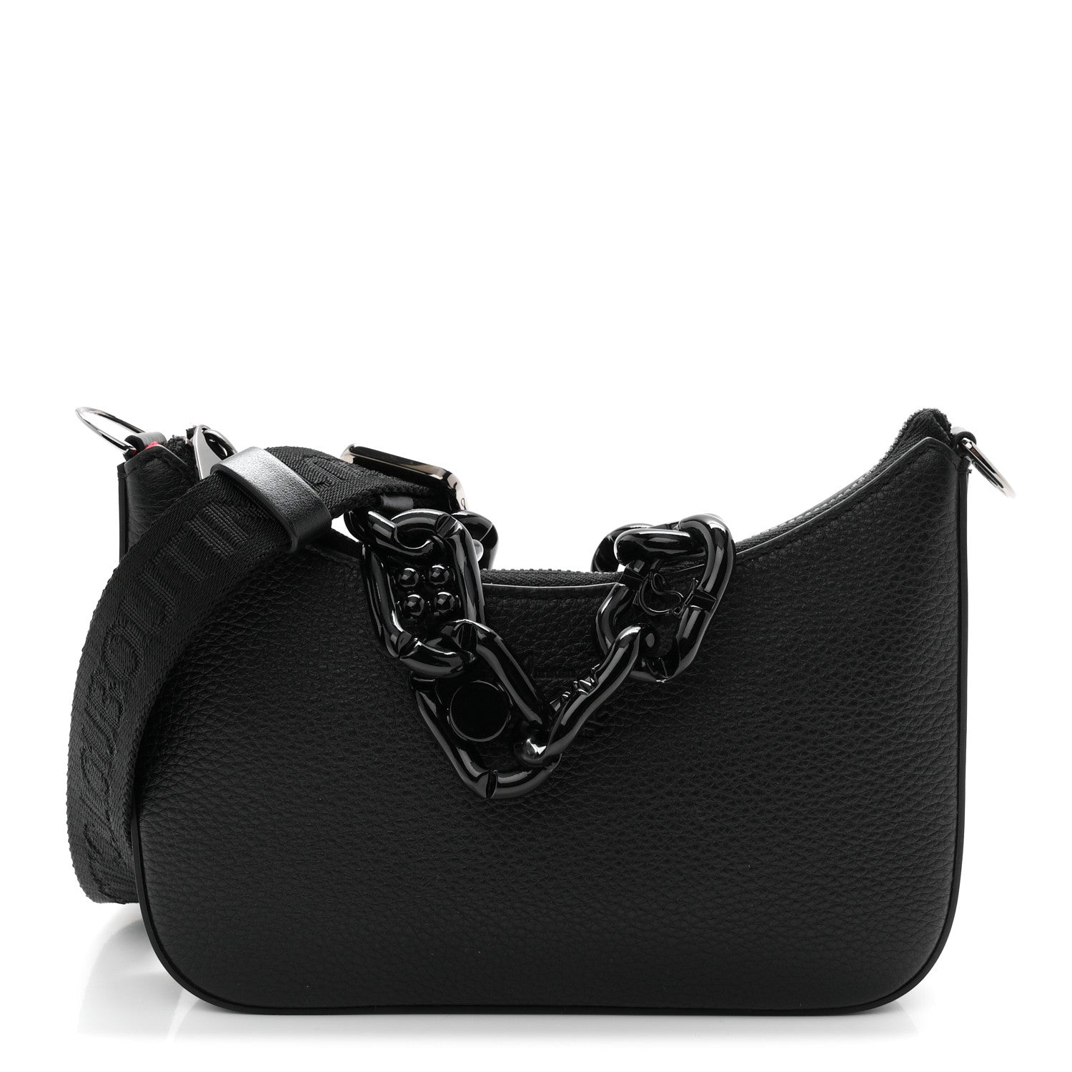 Christian Louboutin Calfskin Mini Loubila Chain Shoulder Bag Black 1 of 10