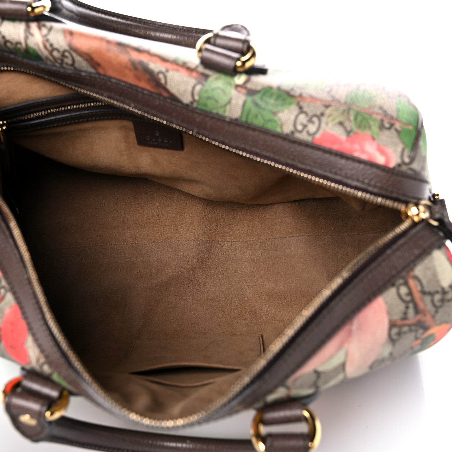 Gucci GG Supreme Monogram Tian Medium Boston Beige Multicolor New Acero 4 of 15