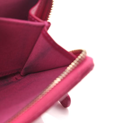 Chanel Caviar Quilted Zip Card Holder Fuchsia 8 of 8