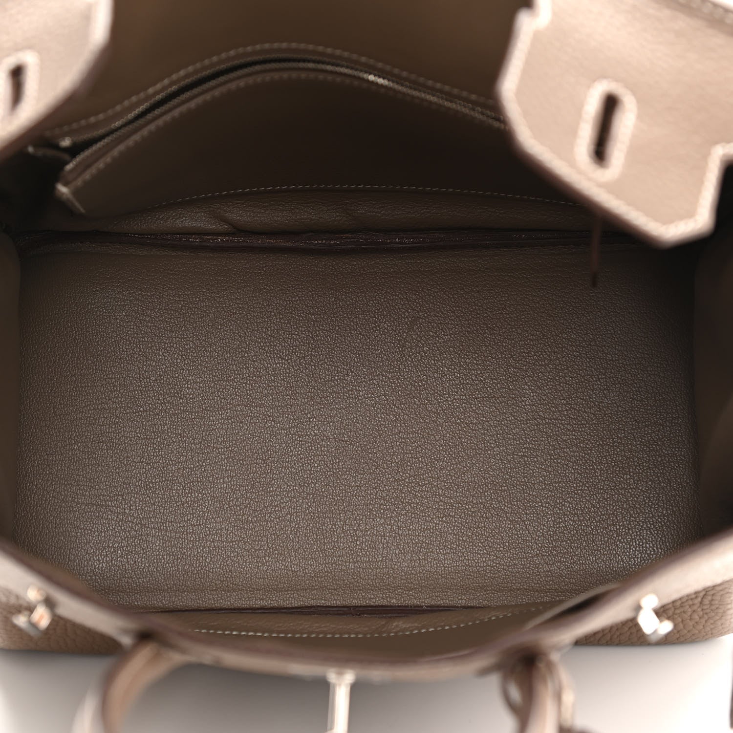 Hermes Taurillon Clemence Birkin 30 Etoupe 5 of 23