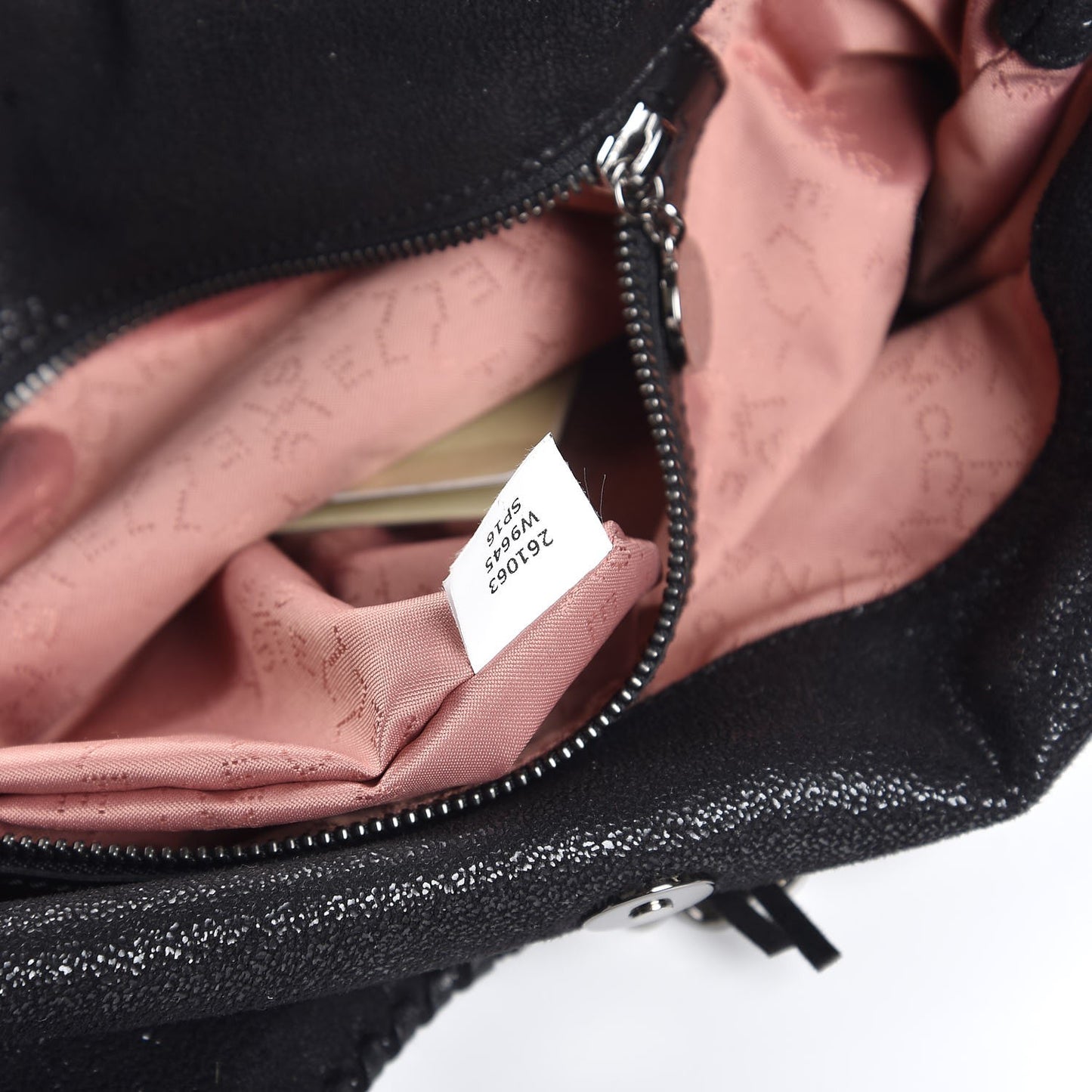 Eco Suede Fringe Falabella Tote Black