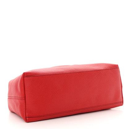 Gucci Pebbled Calfskin Medium Soho Chain Shoulder Bag Tabasco Red 4 of 10