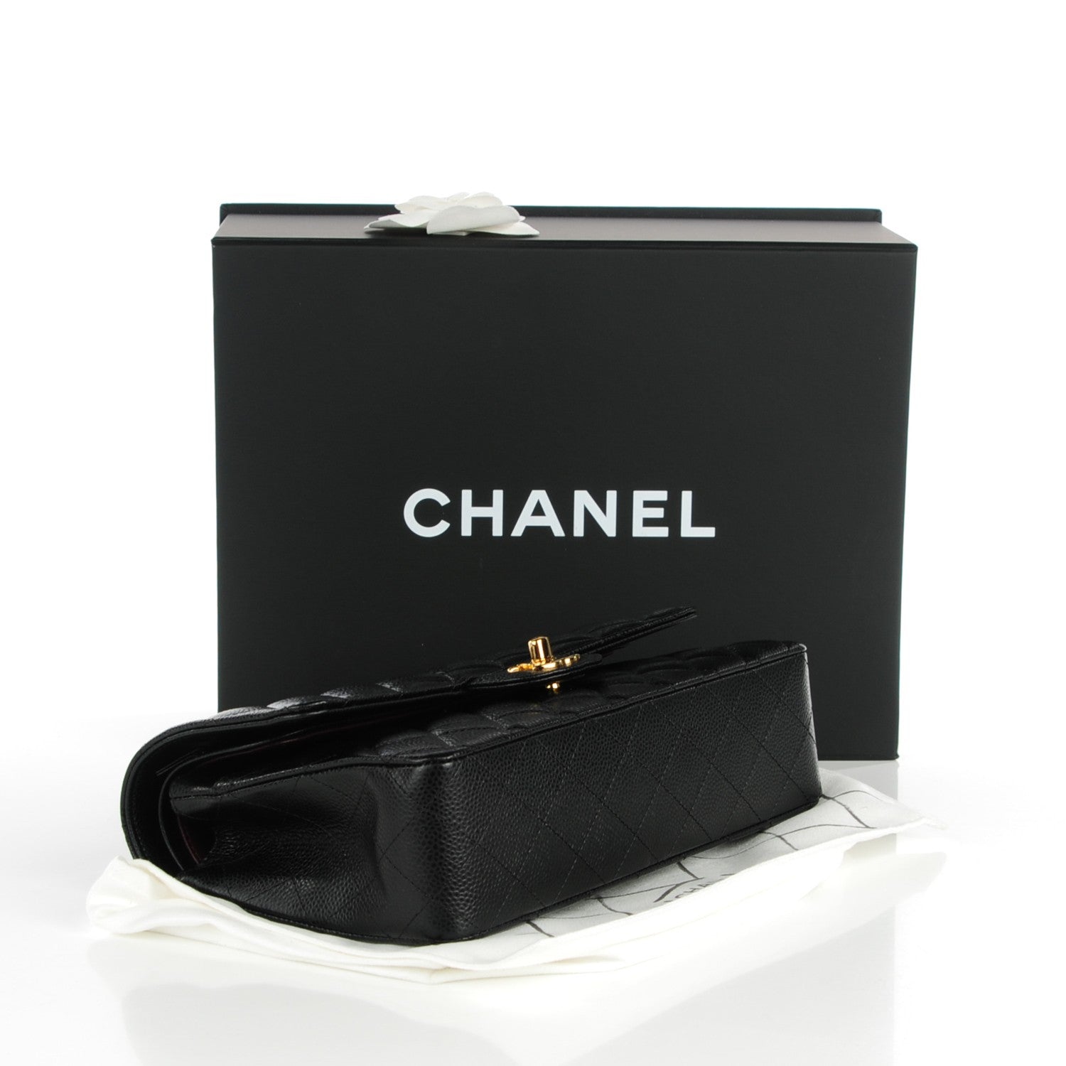 Chanel Caviar Quilted Medium Double Flap Black 4 of 8