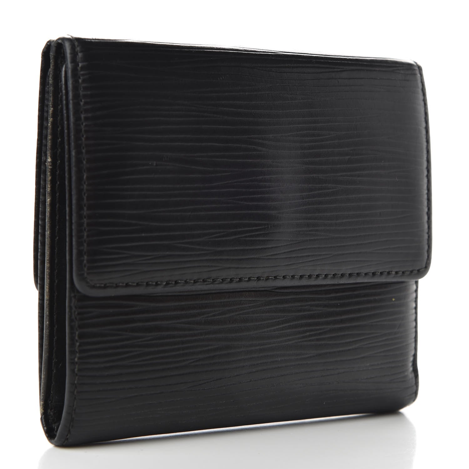 Louis Vuitton Epi Elise Wallet Black 3 of 8