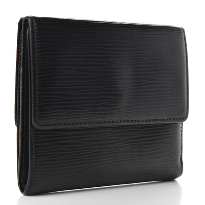 Louis Vuitton Epi Elise Wallet Black 3 of 8