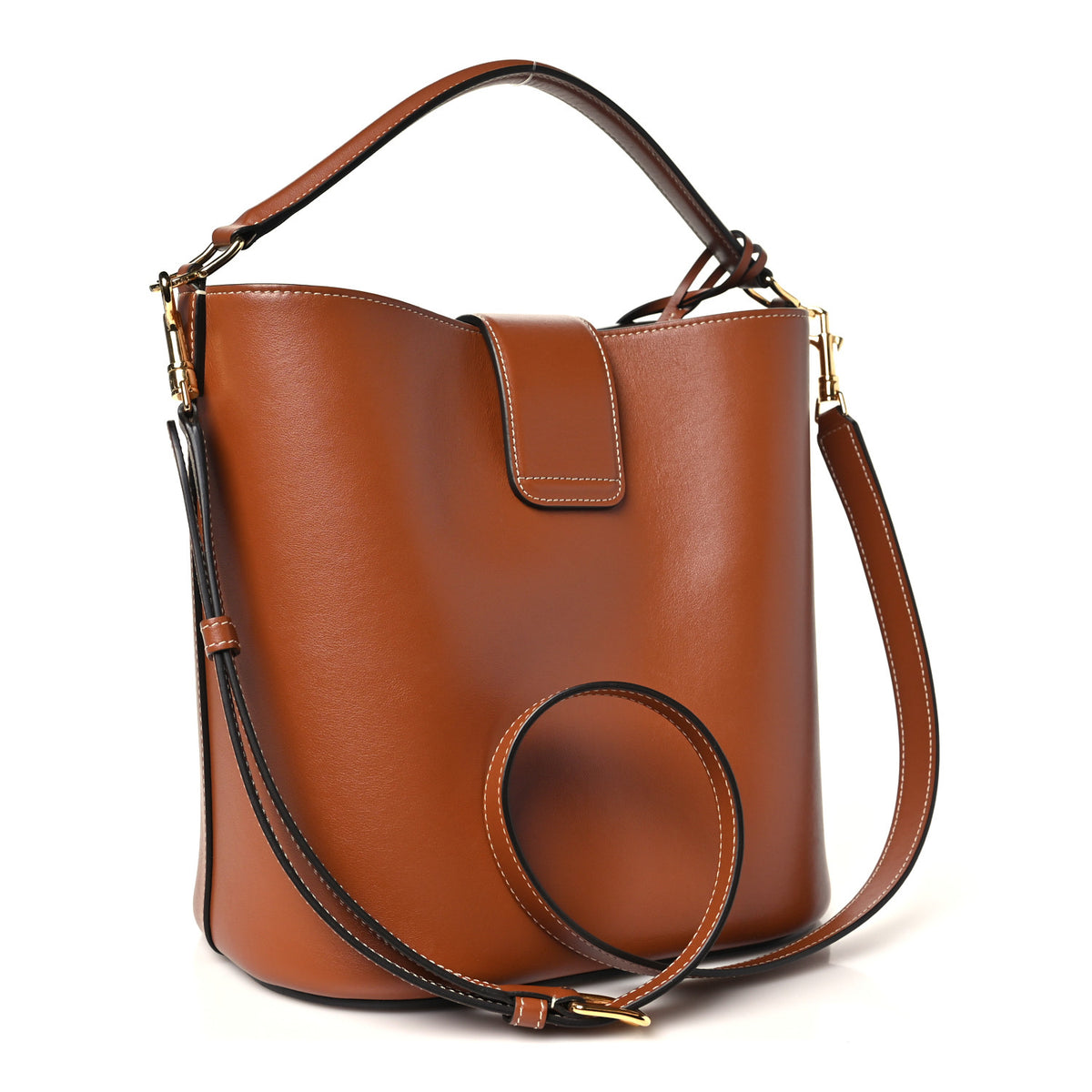 Smooth Calfskin Triomphe Medium Louise Bag Tan