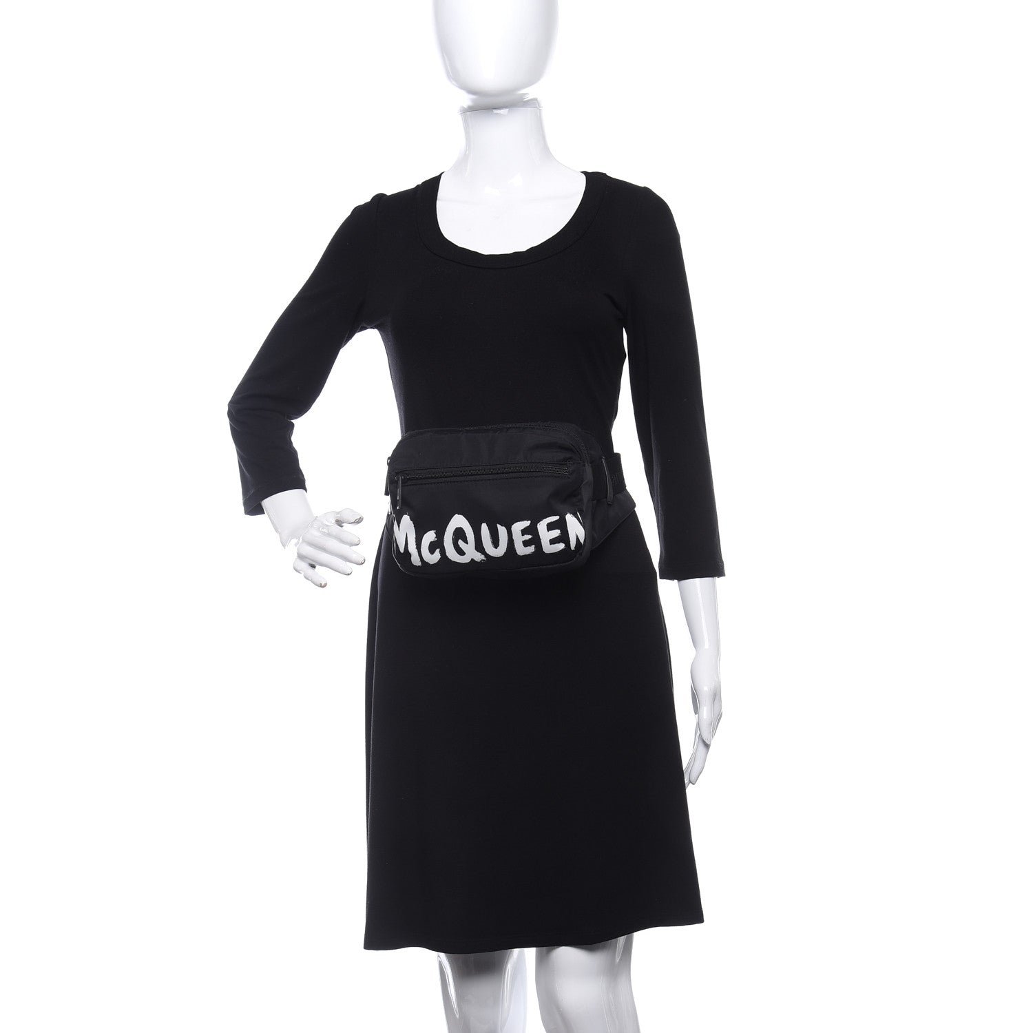 Alexander McQueen Nylon Oversized Harness Belt Bag Black 2 of 8