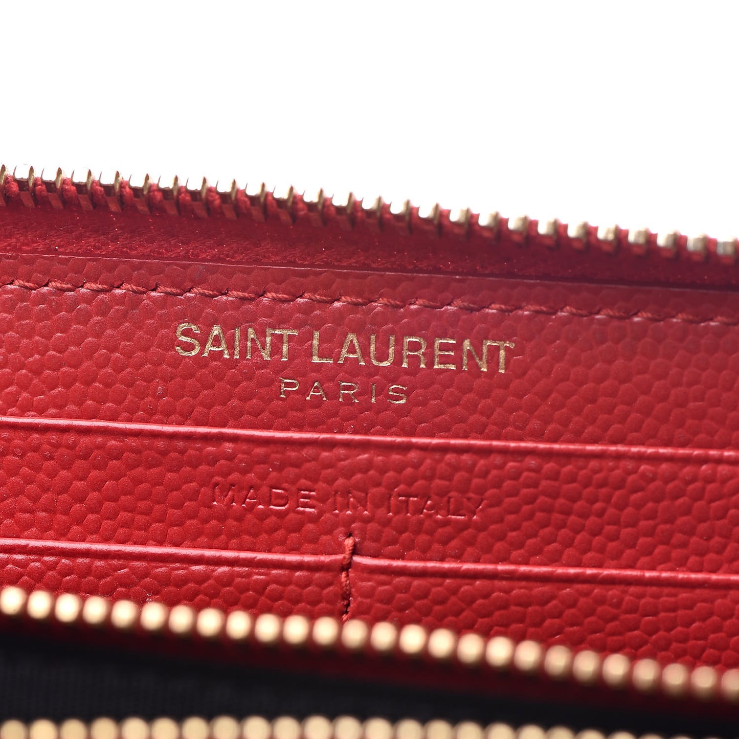 Grain De Poudre Monogram Zip Around Wallet New Red