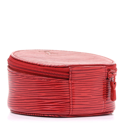 Louis Vuitton Epi Ecrin Bijoux 10cm Jewelry Box Case Red 5 of 9